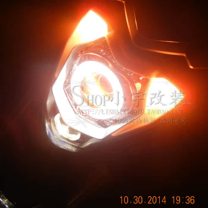 钱江 贝纳利 300 300 300 300 300 300 300 300 300 - Đèn HID xe máy đèn pha 7 màu xe máy	