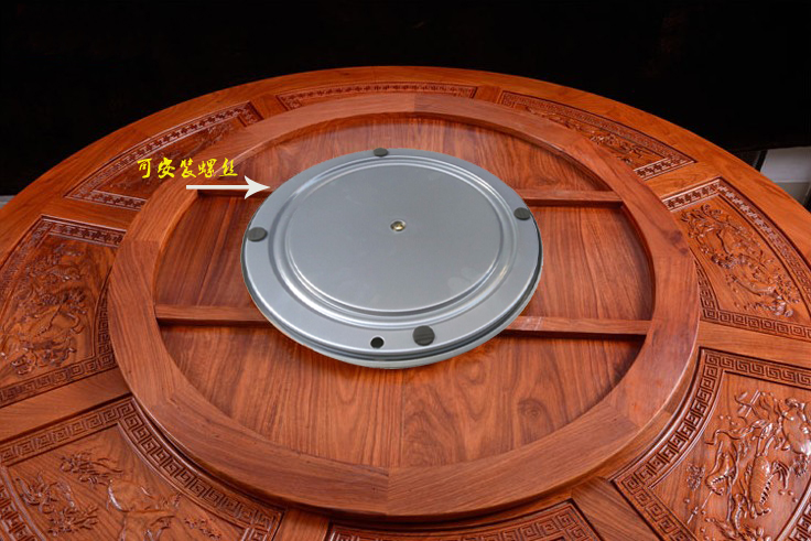 Rock plate standard silent turntable warranty 10 years Diameter 350MM mahogany table base Marble core