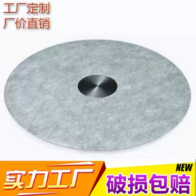 Factory direct sales treasurer recommended hot-selling star hotel round table silver wire clip white background dining table glass turntable