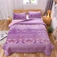 ins giường pha lê bao gồm ba mảnh nhung bông nhung chăn bông Taikang tờ duplex ấm dày trong một mảnh - Trải giường thảm trải giường thay đệm