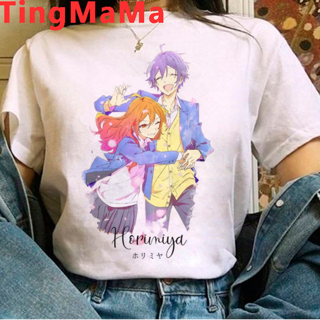 Popular Japanese Anime Cartoon Modal Loose Chic Short Sleeve T-shirt for Women Summer