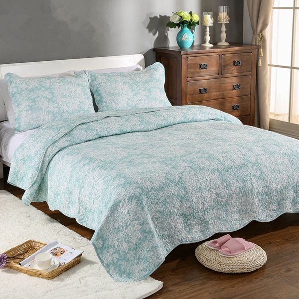 Chính hãng cotton in ấn rửa quilting bởi giường bìa ba bộ giường bông đơn giản trải giường cotton điều hòa không khí là