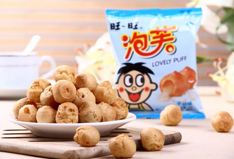 Wanwang Bubble Fuffle Ball Sandwich Biscuit 18g * 20 Bag Leisure Office Zero Snack Gift Bag