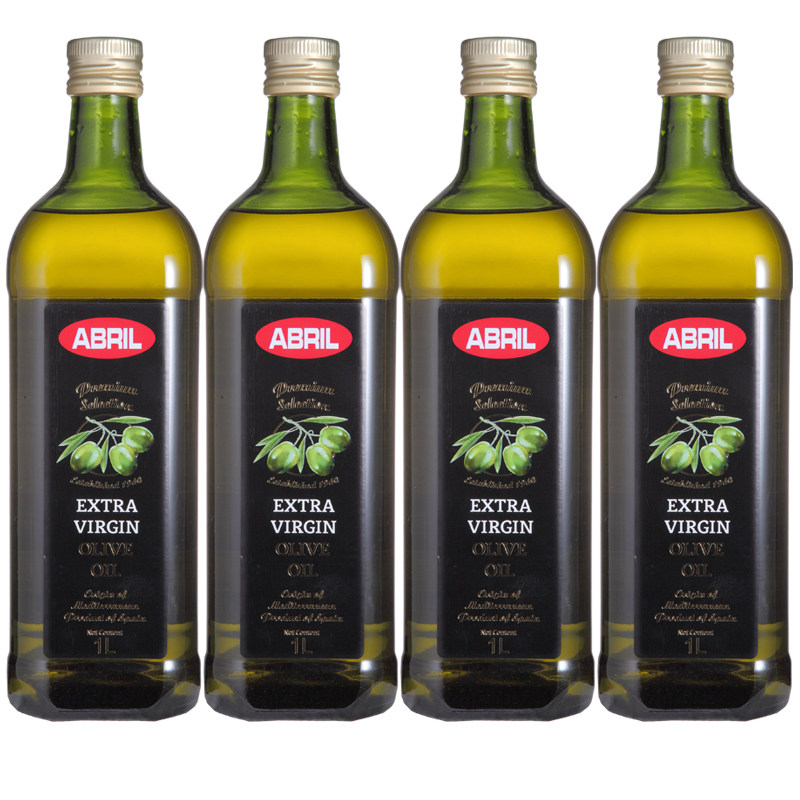 20 12 Production of Spain imported ABRIL extra virgin olive oil 1L*4 bottles of cooking oil