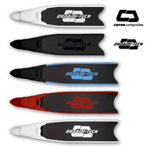 Italian CETMA Mantra pool competitive free diving flippers Dynami tech long flippers