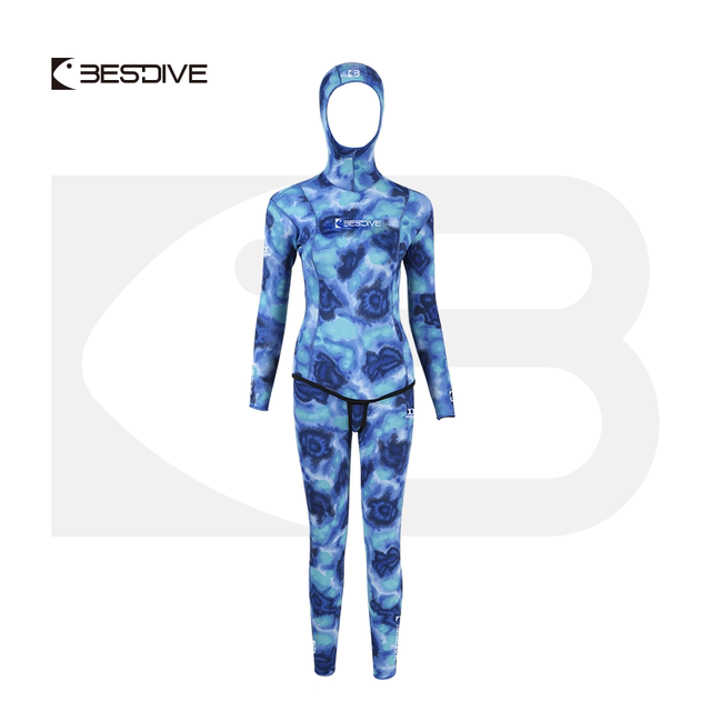 BESTDIVE diving good 2-9MM blue hole super elastic nylon men's and women's  free diving wetsuit