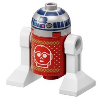 Lego Star Wars Minifigure Sw1241 Christmas Sweater Version R2-D2 75340