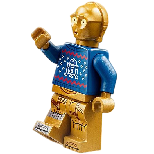 Lego Star Wars Minifigure Sw1238 Christmas Sweater Version C3Po 75340