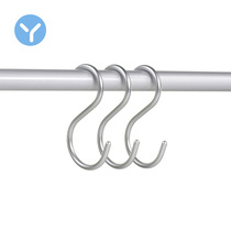 s hook stainless steel large number metal single hook two-way kitchen clothing Shop S type hook hanging ditch aluminium 3