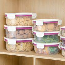 Round Preservation Case Plastic Seal Case Refrigerated Fruits Grocery Kitchen Fridge Portable Food Intake Box