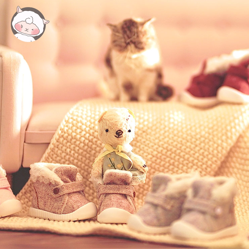 Fengtong FT new new bjd baby shoes 6 points snow boots yosd card meat all-match casual boots spot