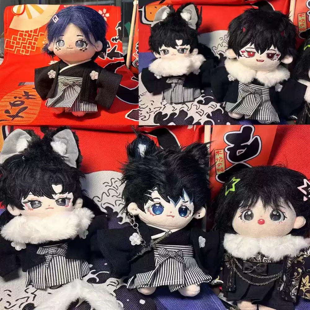 棉花娃娃和服套裝日系風格15cm娃衣三點套裝20cm高品質娃衣-Taobao-Tmall