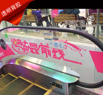 HD transparent adhesive photo frosted glass anti-collision strip Transparent film body sticker inkjet poster