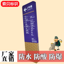 Science and Technology Park Development Zone advertising signs stainless steel aluminum plate paint signs large companies listed companies Guide