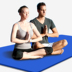 Thảm tập yoga đôi cực lớn mở rộng dày 120 thảm tập yoga thảm tập gym tại nhà Yoga