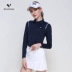 Quần áo golf Quần áo mùa thu và mùa đông Quần áo của phụ nữ thời trang áo thun co giãn kích thước lớn Áo thun nữ dài tay Áo thun nữ Golf