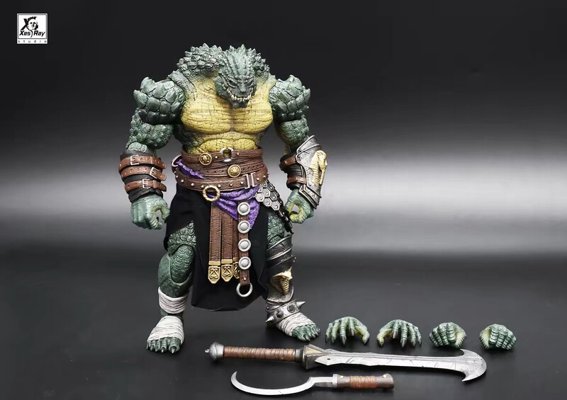 Xesayr Gladiator 1/12 Action Figure Sobek's Jaw Barbarian Mercenary Bear Head