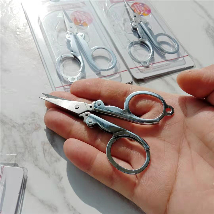 Day Beauty Outdoor Portable Key Buckle Travel Folding Fold Small Scissors Home Kitchen Food Versatile Stainless Steel Cut paper
