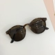 Hàn Quốc ulzzang retro kỳ nghỉ bên trong suốt kính râm cá tính vàng tròn khung Hàn Quốc của kính râm mặt thủy triều kính đen