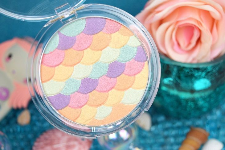 Tại chỗ nhập khẩu Đức Chất mới 2018 phiên bản giới hạn neon mermaid ánh sáng cao cầu vồng vảy cá ánh sáng cao phấn highlight