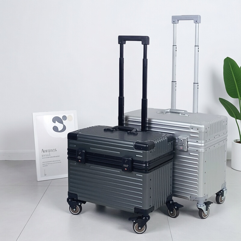 Export All-Aluminum Magnesium Alloy 18inch Flip-Top Suitcase Camera Trolley Case 25inch Photography Carry-On Metal Case Export All-Aluminum Magnesium Alloy 18inch Flip-Top Suitcase Camera Trolley Case 25inch Photography Carry-On Metal Case