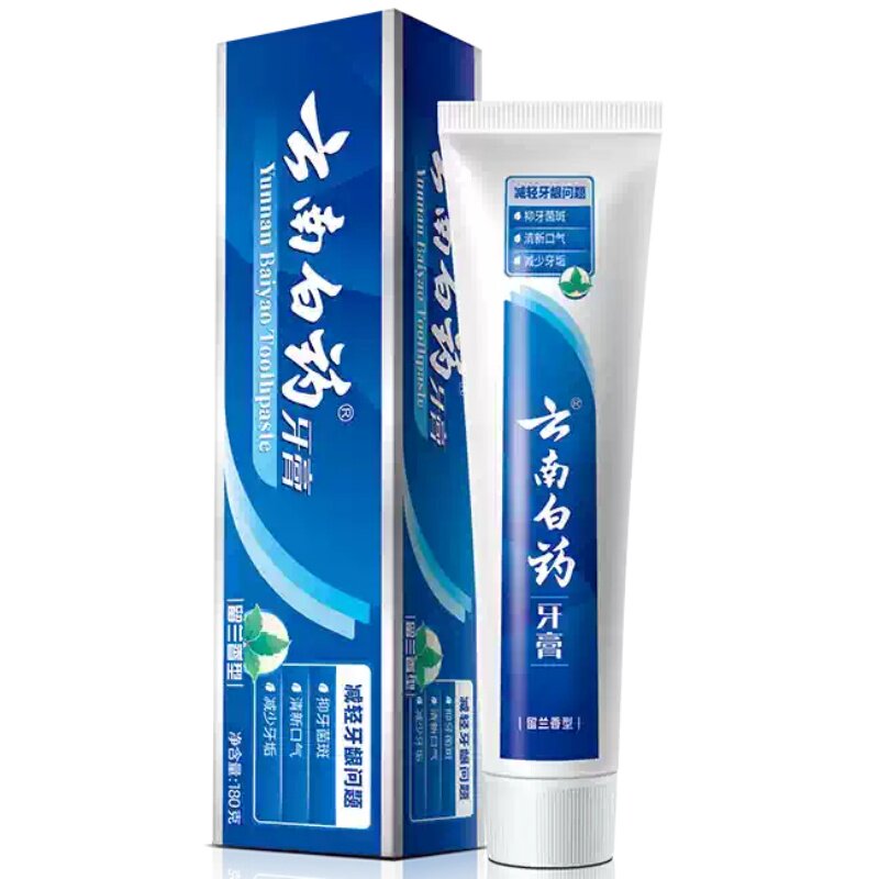 云南白药牙膏留兰香型180g清新护龈减轻口腔问题-下拉详情更优惠