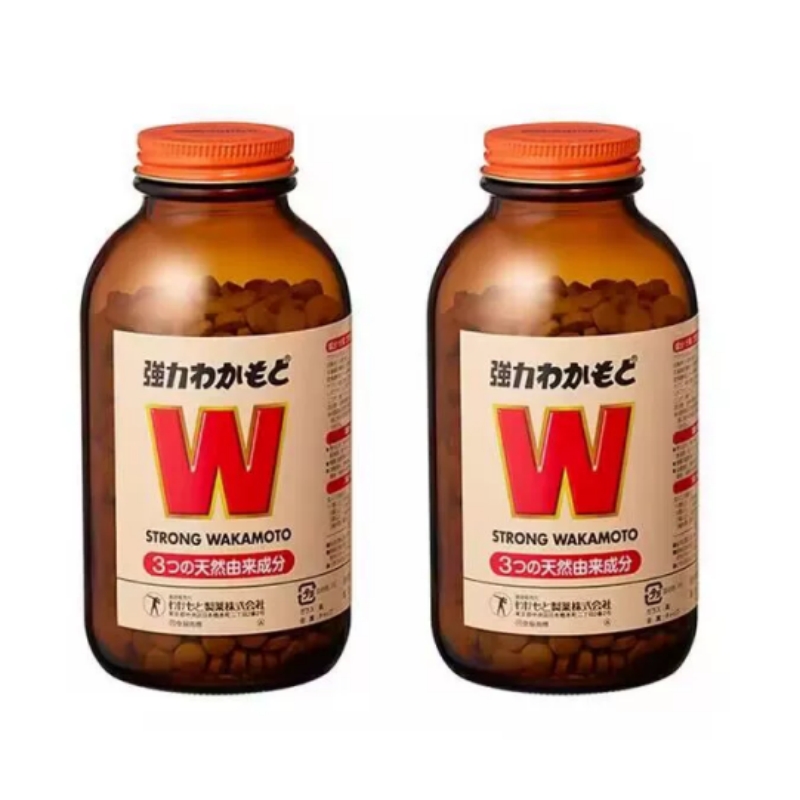 【自营】日本益生菌WAKAMOTO强力若素酵素肠胃消化1000粒*2件进口