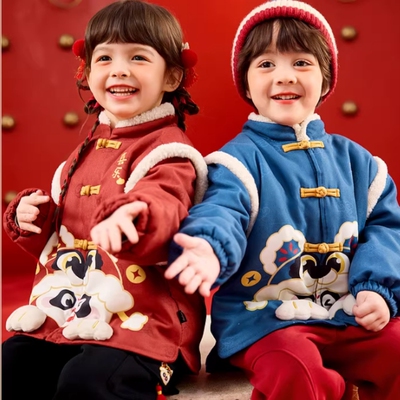 嘟嘟家儿童棉衣冬款国风外套