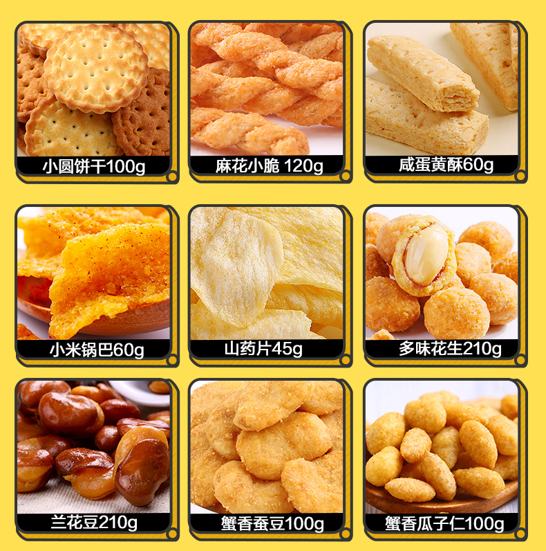 百草味 哆啦A梦巨型零食大礼包 6斤装 30小包 图5