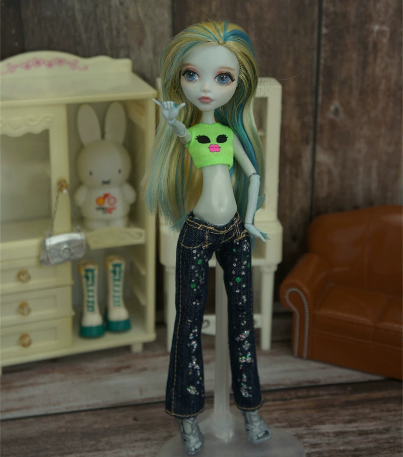 Манстер хай школьная кукла одежда, кэжуал одежда Monster High Monster Gausu вторая волна
