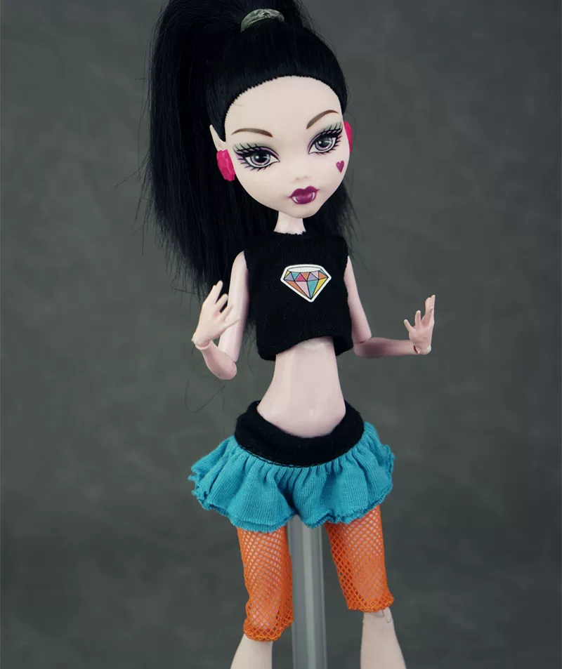 Манстер хай школьная кукла одежда, кэжуал одежда Monster High Monster Gausu вторая волна