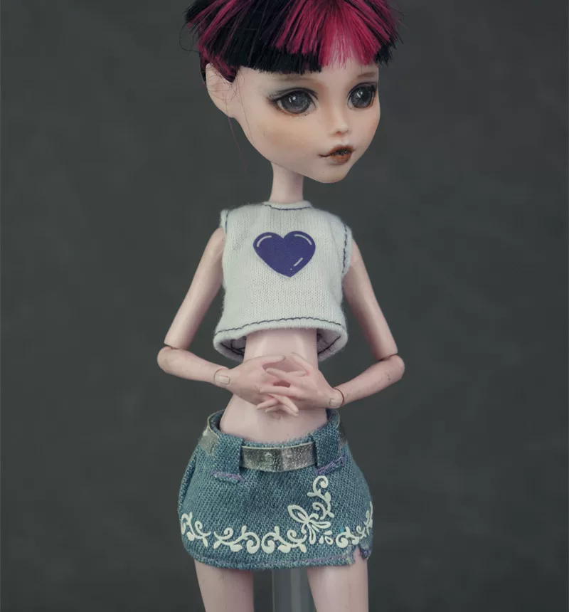 Манстер хай школьная кукла одежда, кэжуал одежда Monster High Monster Gausu вторая волна