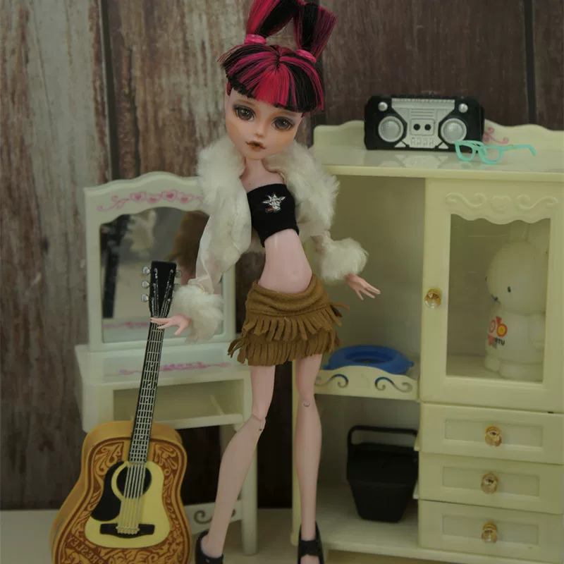 Манстер хай школьная кукла одежда, кэжуал одежда Monster High Monster Gausu вторая волна