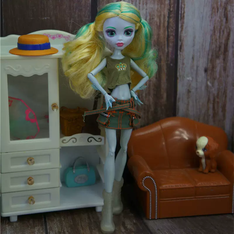 Манстер хай школьная кукла одежда, кэжуал одежда Monster High Monster Gausu вторая волна
