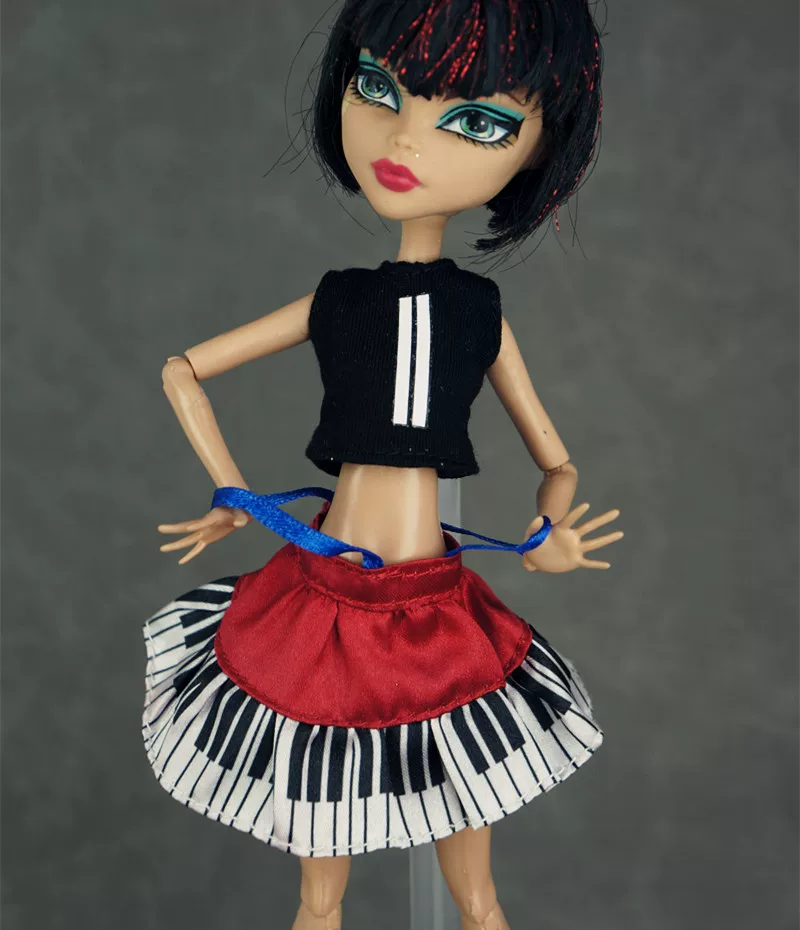 Манстер хай школьная кукла одежда, кэжуал одежда Monster High Monster Gausu вторая волна
