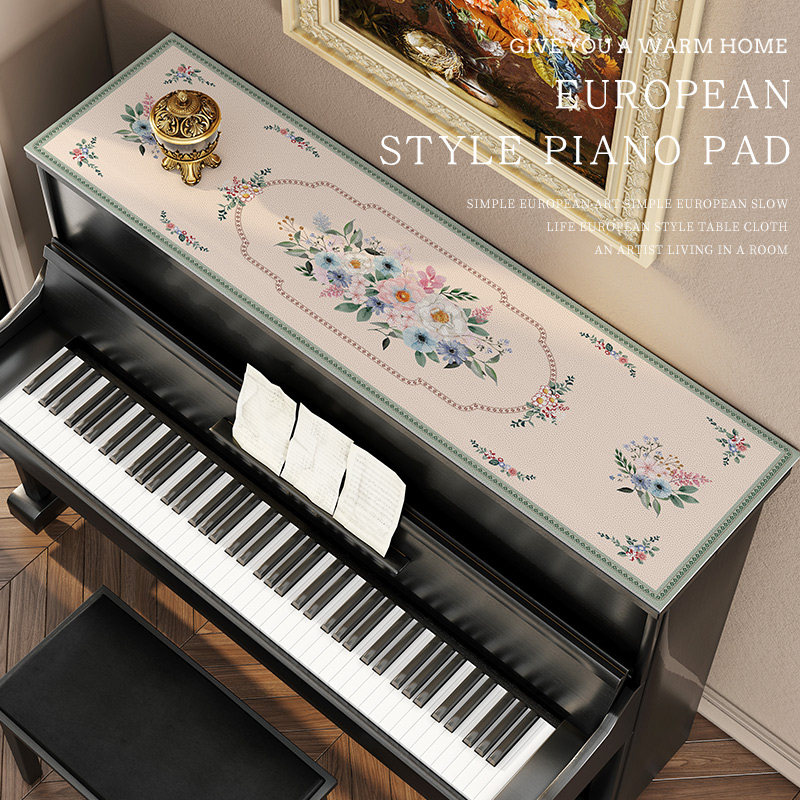 Eurostyle Piano Dust Cover top cover cloth cover towels Double upscale Silicone Cushion Light Lavish Strip Tablecloth waterproof and free of washing