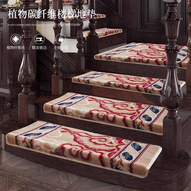 Eurostyle stair cushion rectangular stairs anti-slip anti-glue self-adhesive stair carpet light extravagant stairs steps laid cushion