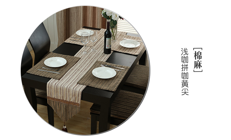 Phong cách châu Âu placemats bàn cà phê bàn ​​ăn Á hậu trang trí vải khăn trải bàn bàn ăn tủ TV Tây bông cách nhiệt mat mat bát giày - Khăn trải bàn khăn phủ bàn hội nghị