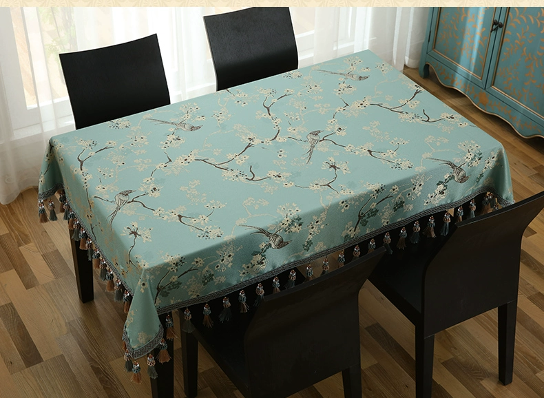 sống hộ gia đình châu Âu chữ nhật vải vải vải bảng mat Tây Nguyên Đán cổ điển elip vàng - Khăn trải bàn khăn trải bàn chữ nhật