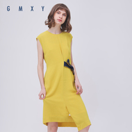 Gỗ cổ buổi tối cừu GMXY2018 mùa hè của phụ nữ mới eo điều chỉnh cấu trúc váy váy Mỏng phụ nữ new