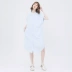 Cổ Muxi cừu GMXY2017 mùa hè của phụ nữ nghệ thuật mới túi lớn áo sơ mi dress new breathable vòng cổ váy váy nữ Sản phẩm HOT