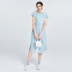 Gumu Xiyang GMXY mùa hè mới ngắn tay eo linen dresses của phụ nữ đô thị giải trí fan art Sản phẩm HOT