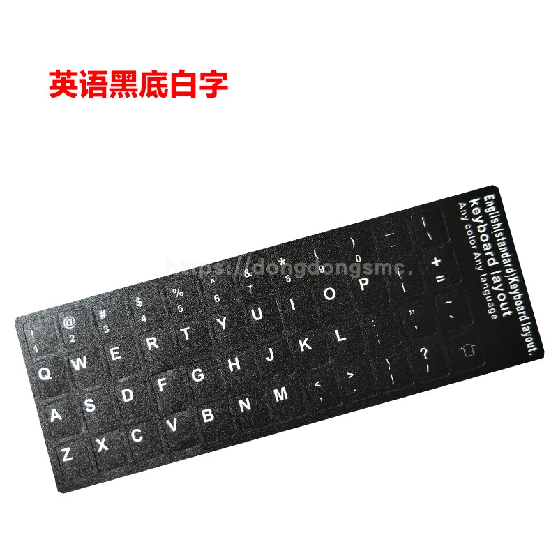English English notebook phim bàn phím dán đầy màu sắc bàn phím máy tính để bàn màng bảo vệ PVC mờ - Phụ kiện máy tính xách tay hình dán máy tính casio