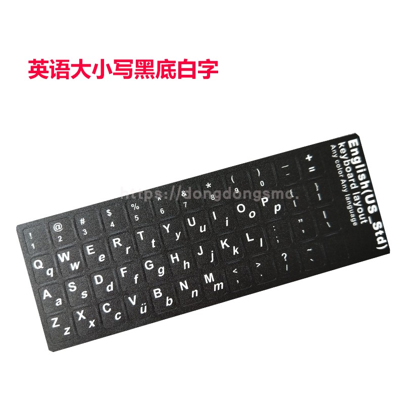 English English notebook phim bàn phím dán đầy màu sắc bàn phím máy tính để bàn màng bảo vệ PVC mờ - Phụ kiện máy tính xách tay hình dán máy tính casio