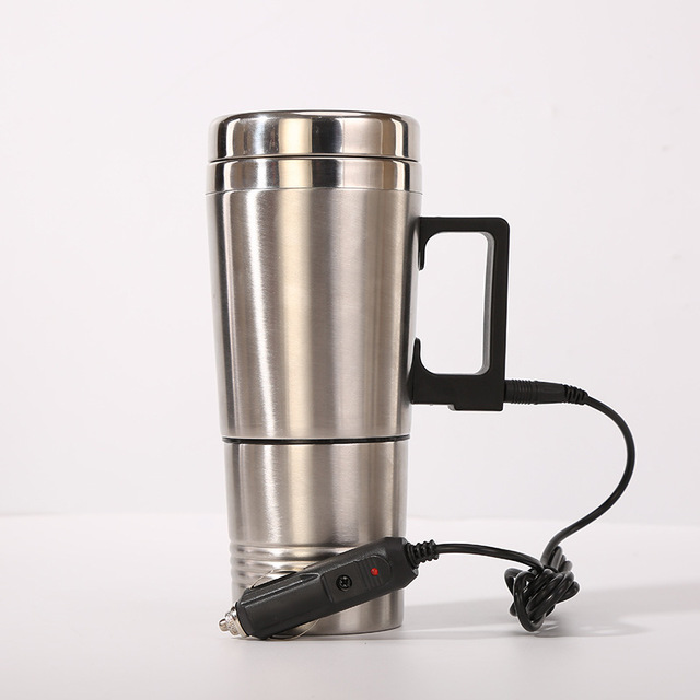 Car-mounted kettle 12v car with boiling water electric heat heating water glass 24 V large wagon upper insulated water heater