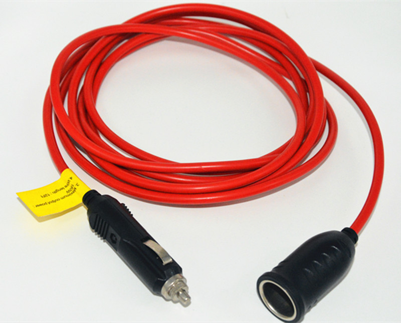 Car cigarette lighter extension line 3 meters 5 meters high-power charging line car heating pad air pump power extension line