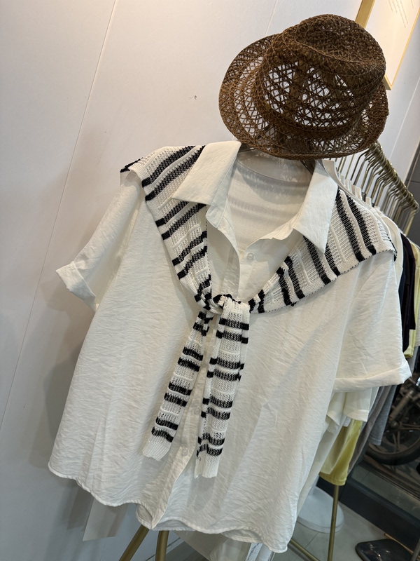 2026 Summer New High-Quality Women's Shirt with Thin Shawl, Breathable Cotton Material, Versatile Women's Top Cardigan 2026 Summer New High-Quality Women's Shirt with Thin Shawl, Breathable Cotton Material, Versatile Women's Top Cardigan