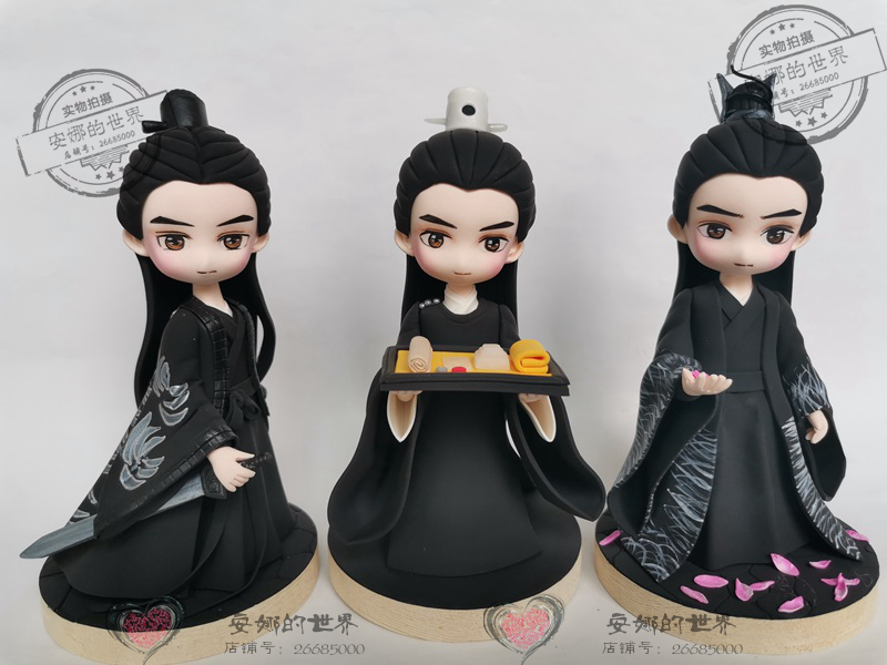 Three Sheng III Peach Blossom Night Bloom Zhao and Tiny Puppet Model Clay Doll to Tut Custom Pure Handmade Anna