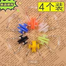 (Pack of 4) Adult childrens swimming nose clip silicone non-slip anti-choking water ingress mens and womens nose pads universal beginners