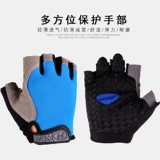 Нескользящие дышащие перчатки для спортзала для йоги подходит для мужчин и женщин, без пальцев